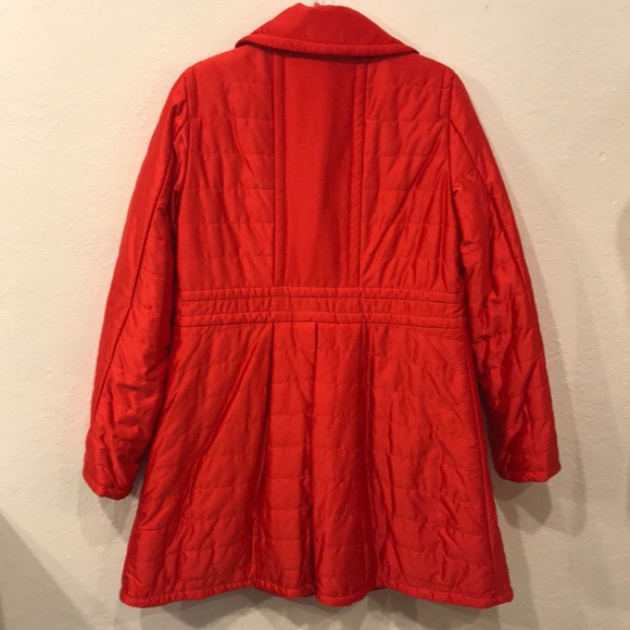 MARC BY MARC JACOBS shiny red button down coat M - Picture 7 of 8